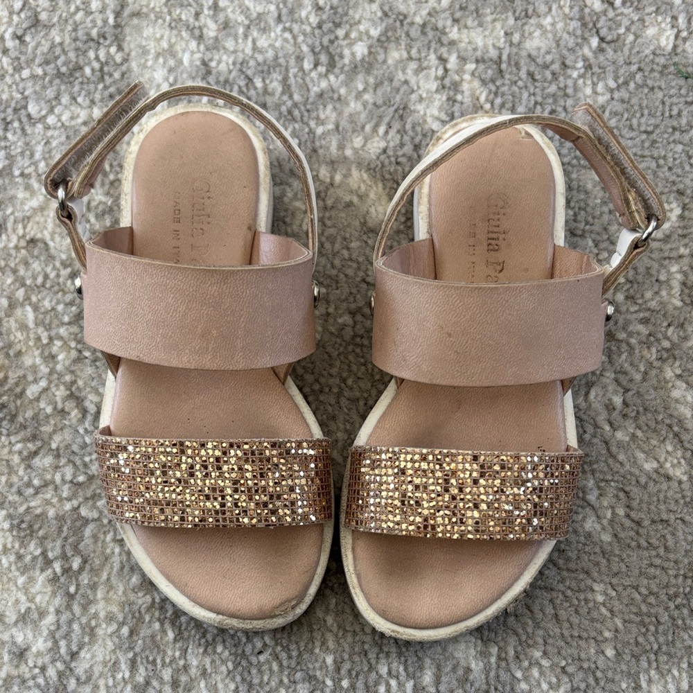 Stylish Kids Sandals with Glitter Strap